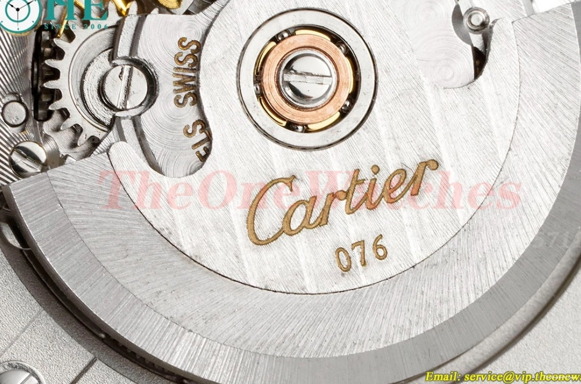 Ballon SS Bleu Ladies 33mm A076 Cartier 3KF De Dia SS Wht 1218